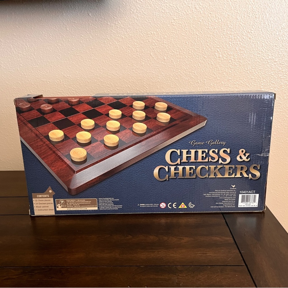 Cardinal Game Gallery Chess & Checkers Wood Set